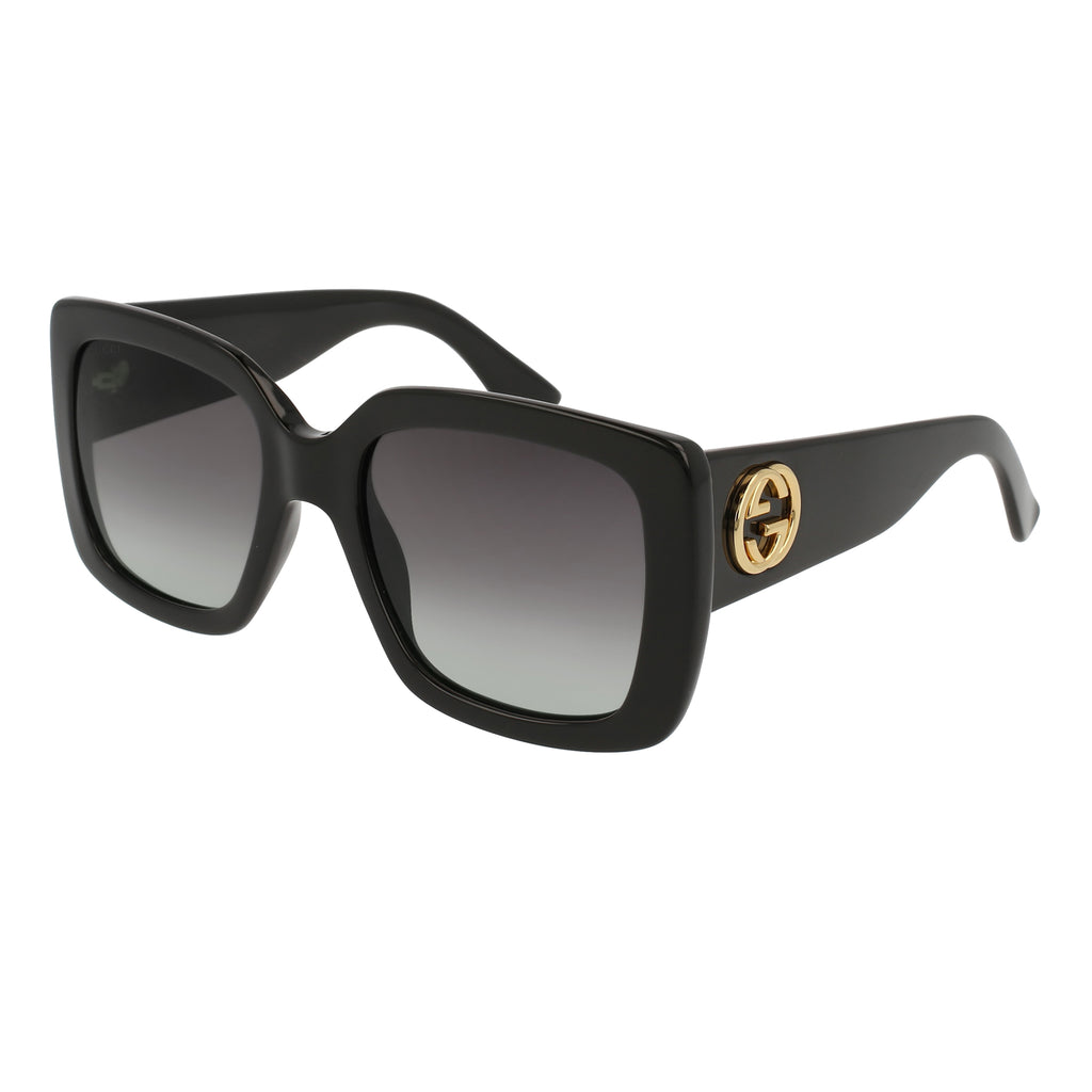 Gucci Gg0141sn Black Female Rectangle Sunglasses | Eyewear Index