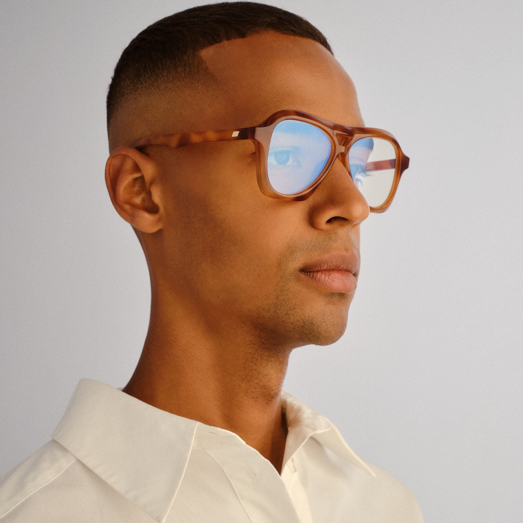 Le Specs Drizzle Vintage Tort Uni-Sex Aviator Blue Light | Eyewear Index