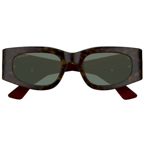 Gucci Gg1664s Havana Female Rectangle Sunglasses | Eyewear Index