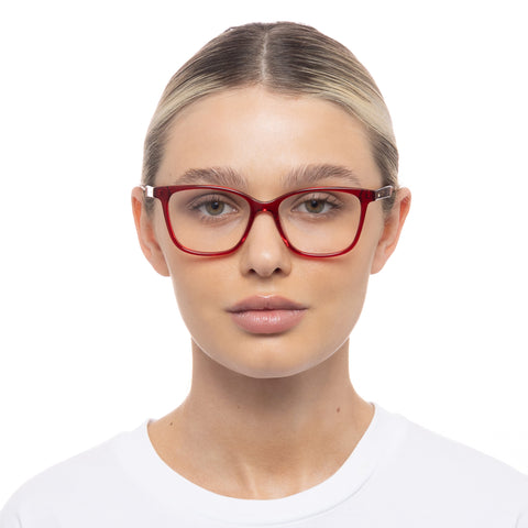 Le Specs Audacious Scarlett Vintage Tort Female Square Optical Frames | Eyewear Index