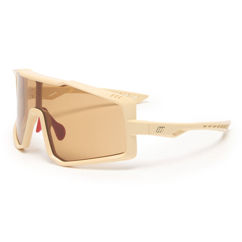 Le Specs Vulture Ivory Uni-Sex Shield Sunglasses | Eyewear Index