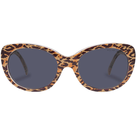 Cancer Council Cheetah Kids Brown Leopard Female Cat-Eye Sunglasses | Eyewear Index