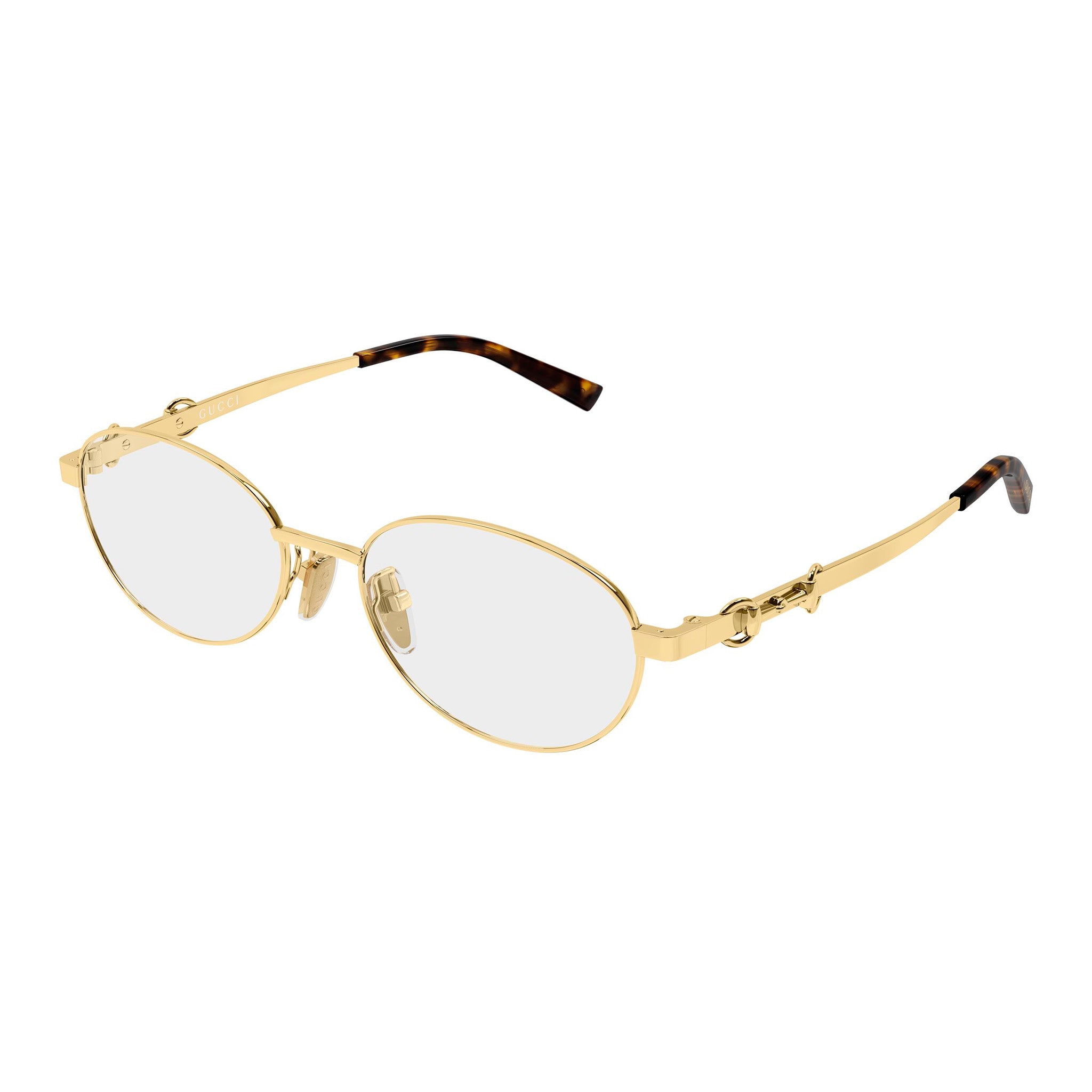 Gucci Gg2221ok Gold Female Round Optical Frames | Eyewear Index