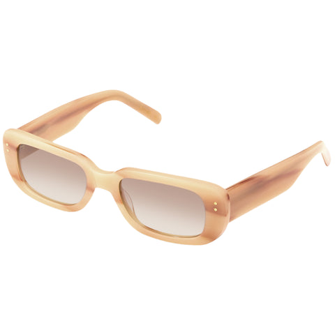 Luv Lou The Stevie Mini Kids Oat Female Rectangle Sunglasses | Eyewear Index