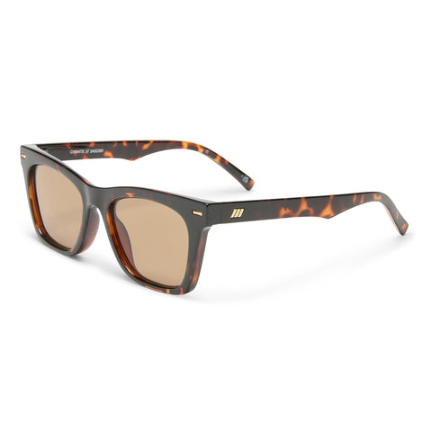 Le Specs Chante Dark Tort Female D-Frame Sunglasses | Eyewear Index