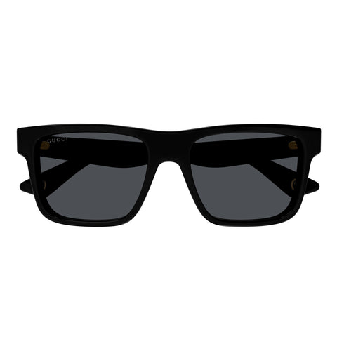 Gucci Gg1618sa Black Male Rectangle Sunglasses | Eyewear Index