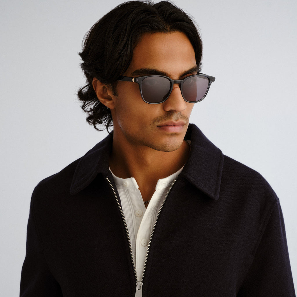 Le Specs Spectral 52 Charcoal Uni-Sex Round Sunglasses | Eyewear Index