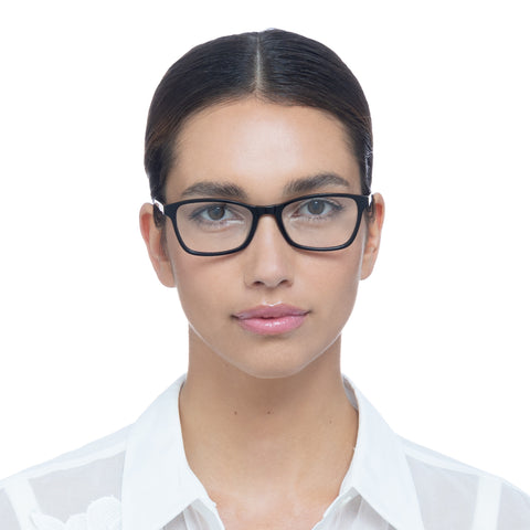 Oroton Emma Black Charcoal Tort Female Rectangle Optical Frames | Eyewear Index