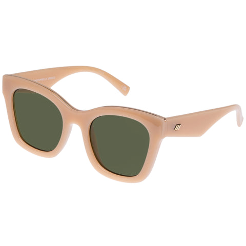 Le Specs Showstopper Butterscotch Female Cat-Eye Sunglasses | Eyewear Index