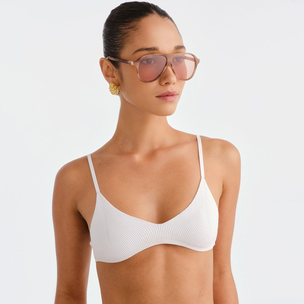 Luv Lou The Eve Smokey Haze Female Aviator Sunglasses | Eyewear Index
