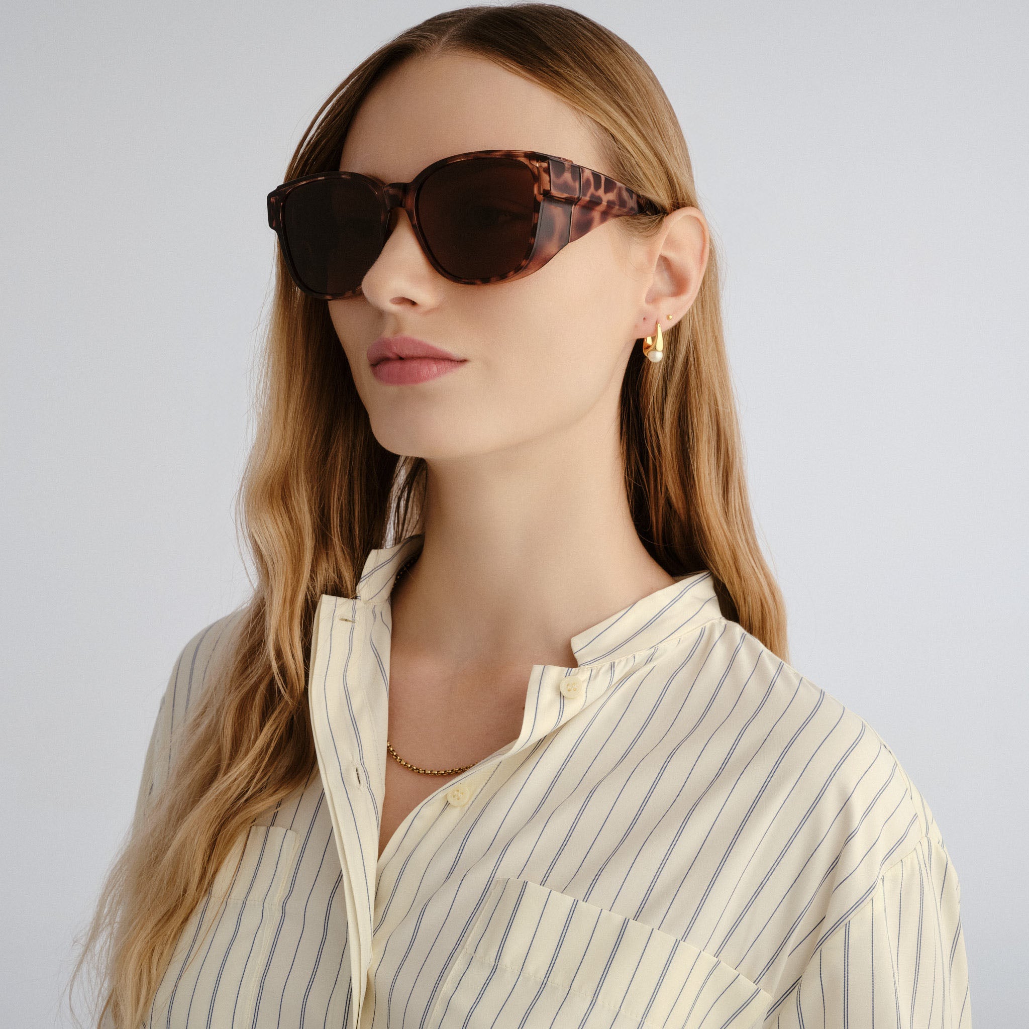 Cancer Council Dunsborough Milky Tort Female D-Frame Sunglasses | Eyewear Index
