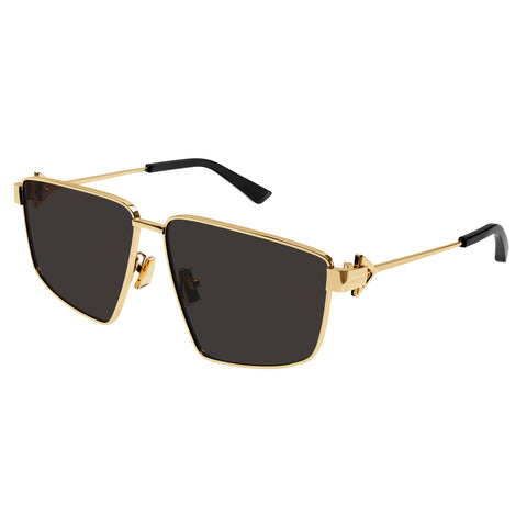 Bottega Veneta Bv1223s Gold Female D-Frame Sunglasses | Eyewear Index