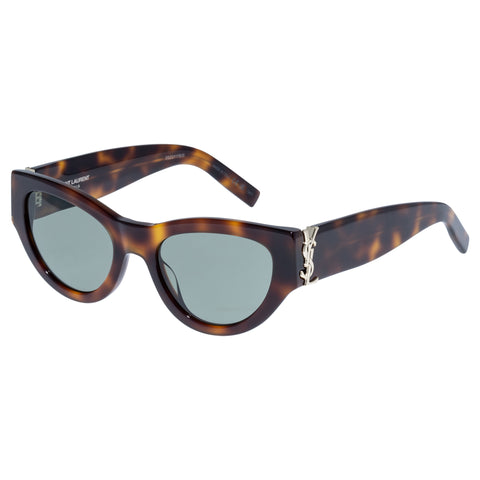 Saint Laurent Slm94 Havana Female Cat-Eye Sunglasses | Eyewear Index