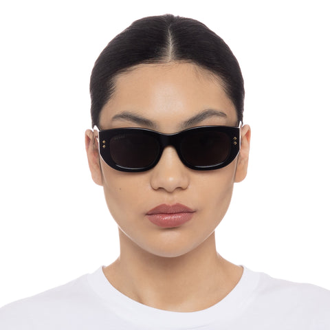 Gucci Gg1215s Black Female Rectangle Sunglasses | Eyewear Index