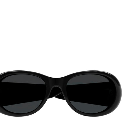 Saint Laurent Sl736 Black Female Round Sunglasses | Eyewear Index