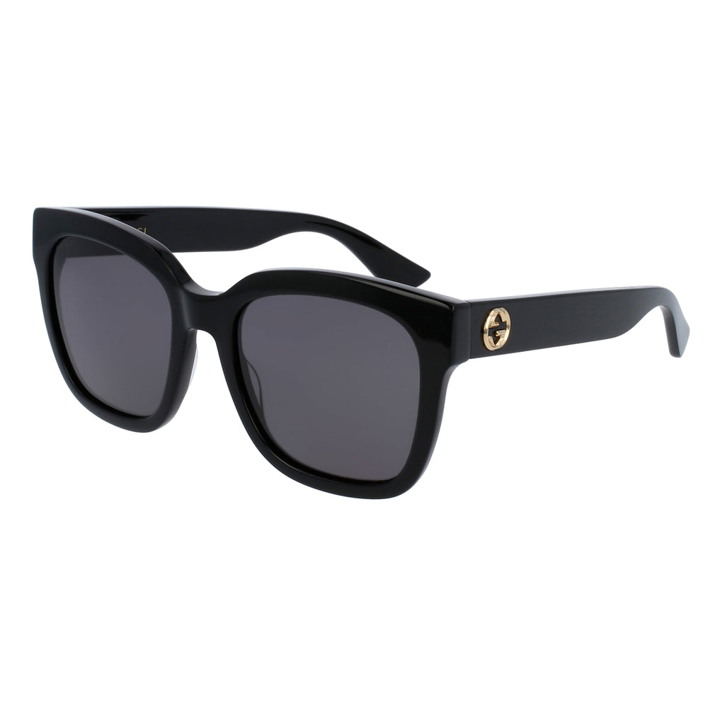 Gucci Gg0034sn Black Female Rectangle Sunglasses | Eyewear Index