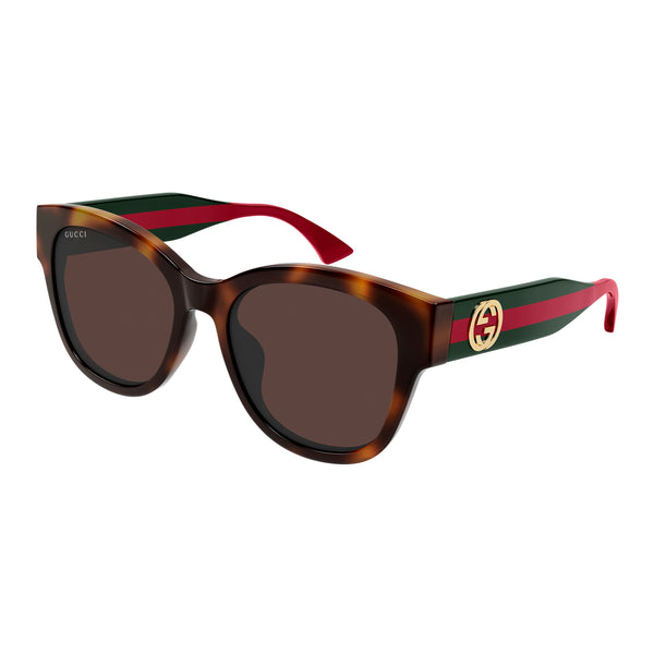 Gucci Gg1866sk Havana Female Butterfly Sunglasses | Eyewear Index