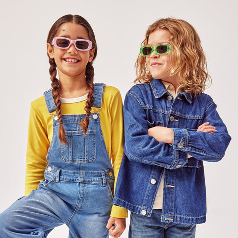 Cancer Council Budgie Kids Pink Hearts Female Rectangle Sunglasses | Eyewear Index