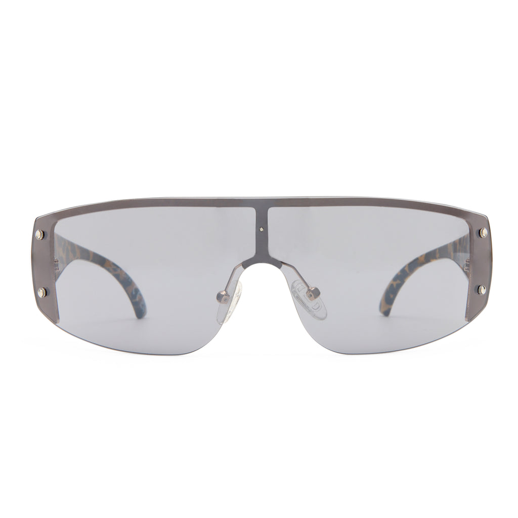 Aire Rumour Gold Leopard Uni-Sex Wrap Sunglasses | Eyewear Index