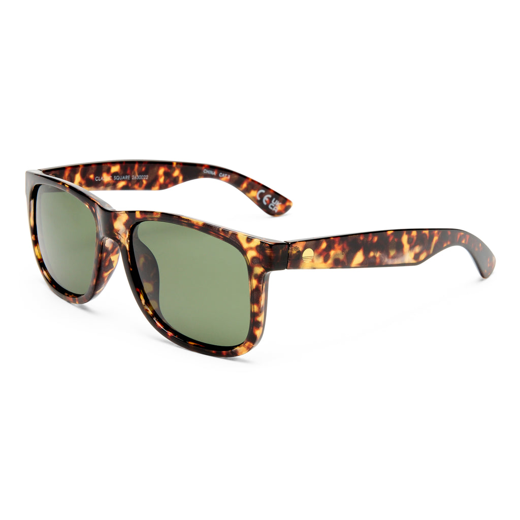 Solarized Classic Square Dark Tort Male D-Frame Sunglasses | Eyewear Index
