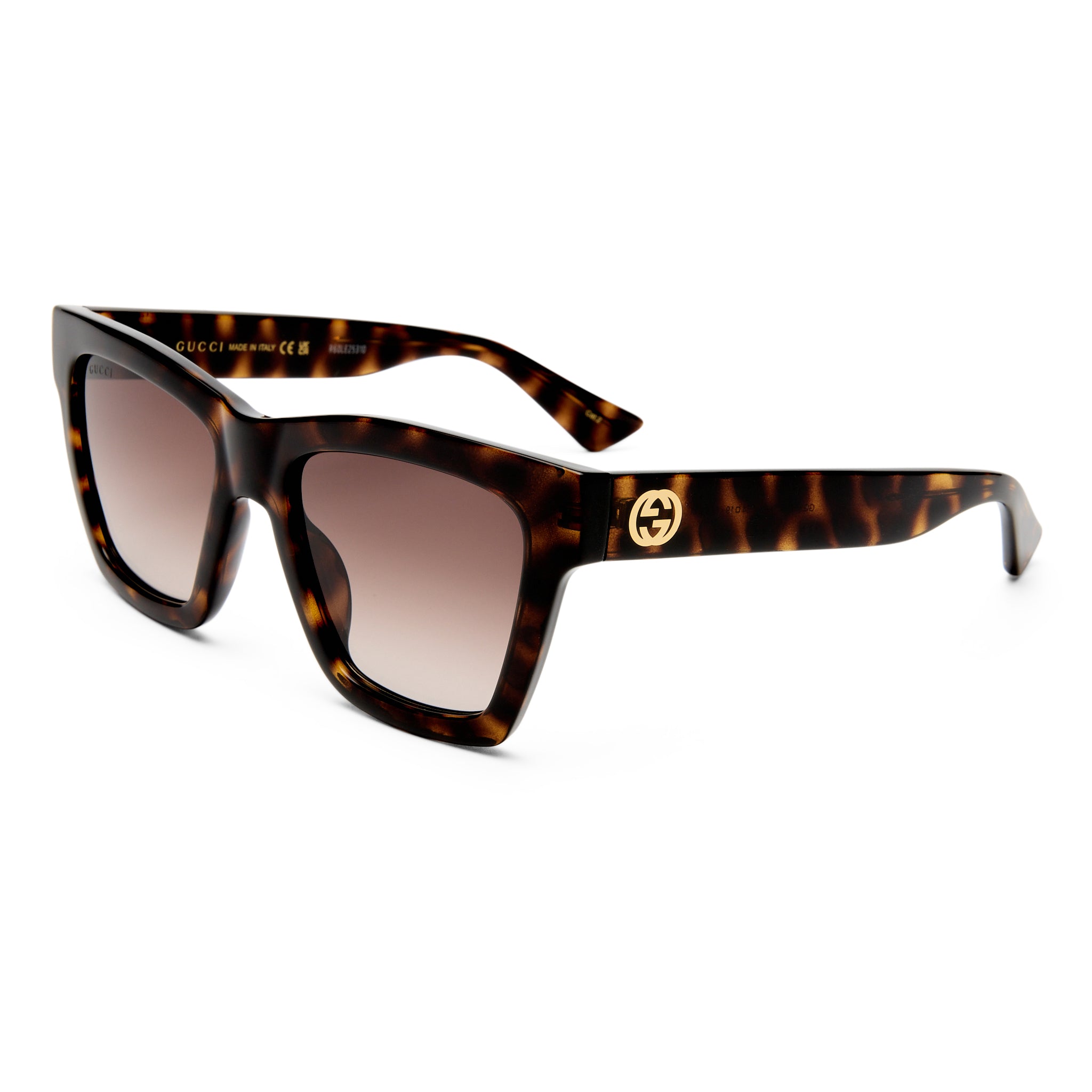 Gucci Gg1714s Havana Female Cat-Eye Sunglasses | Eyewear Index