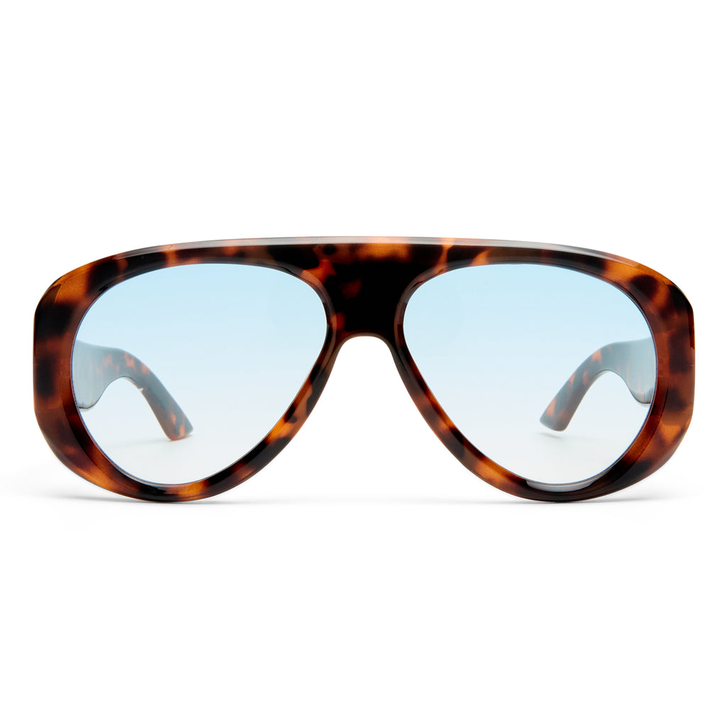 Le Specs Dream Boat Tort Female Aviator Sunglasses | Eyewear Index