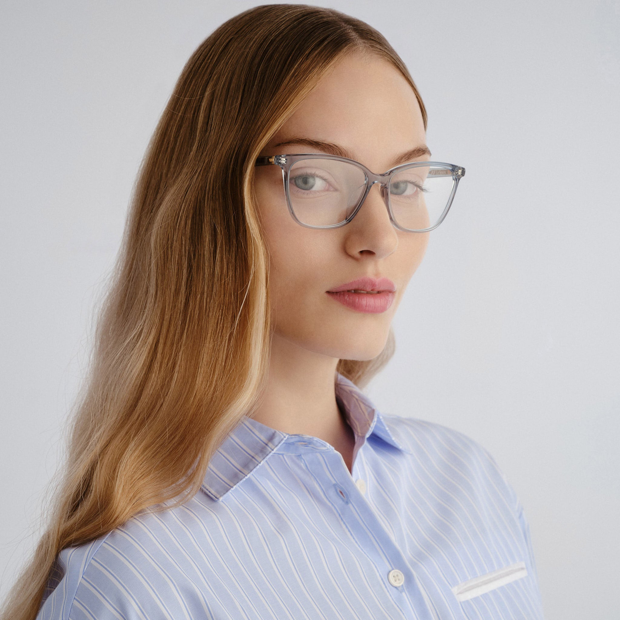 Le Specs Luminance 53 Denim Female Cat-Eye Optical Frames | Eyewear Index