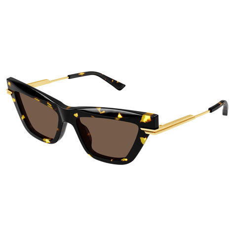 Bottega Veneta Bv1241s Havana Female Cat-Eye Sunglasses | Eyewear Index