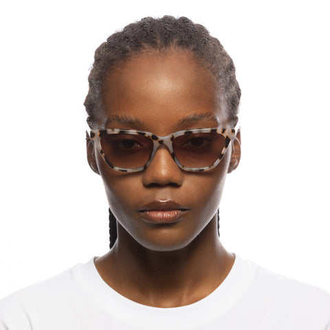 Le Specs Unfaithful Cookie Tort Female Cat-Eye Sunglasses | Eyewear Index