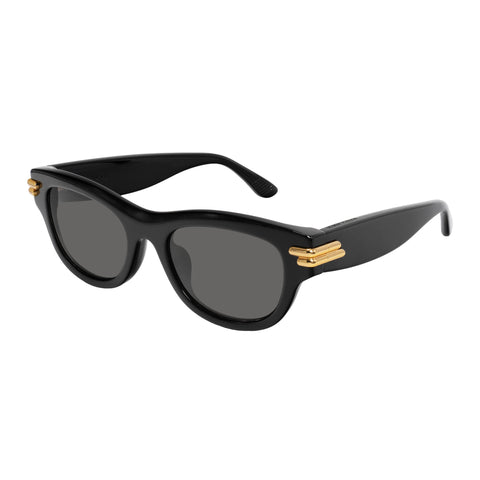 Bottega Veneta Bv1323sk Black Uni-Sex Rectangle Sunglasses | Eyewear Index