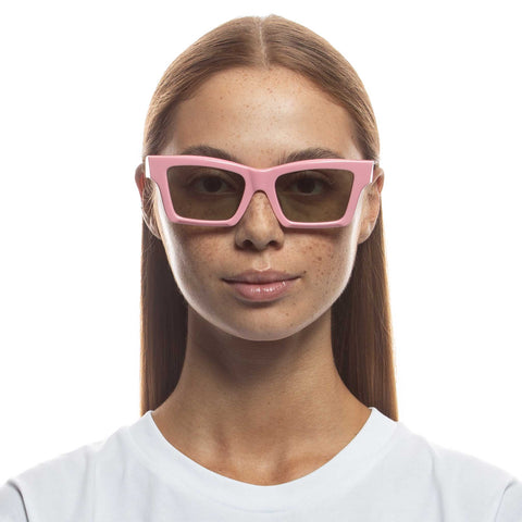 Le Specs Hero Alt Fit Candy Pink Female Cat-Eye Sunglasses | Eyewear Index