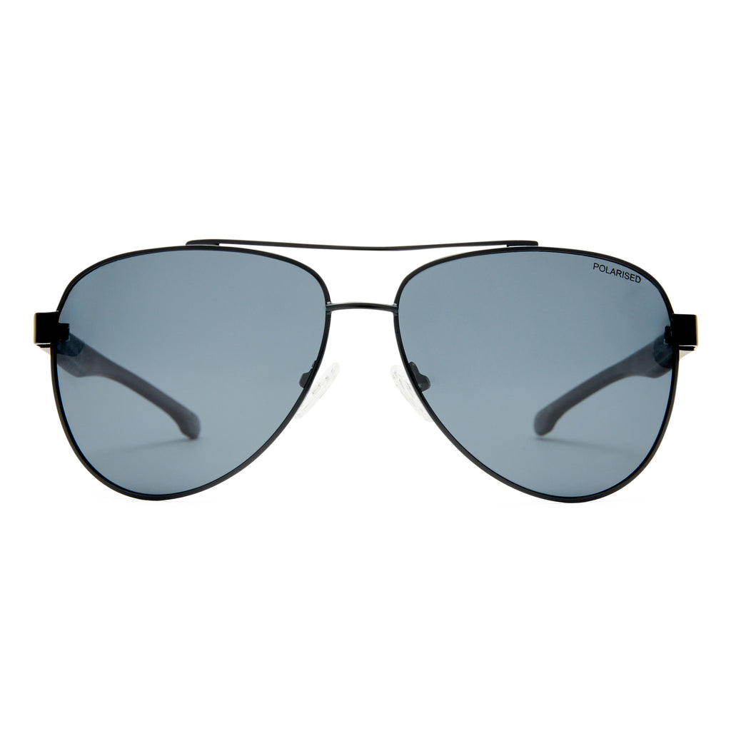 Fish Corsair Black Male Aviator Sunglasses | Eyewear Index