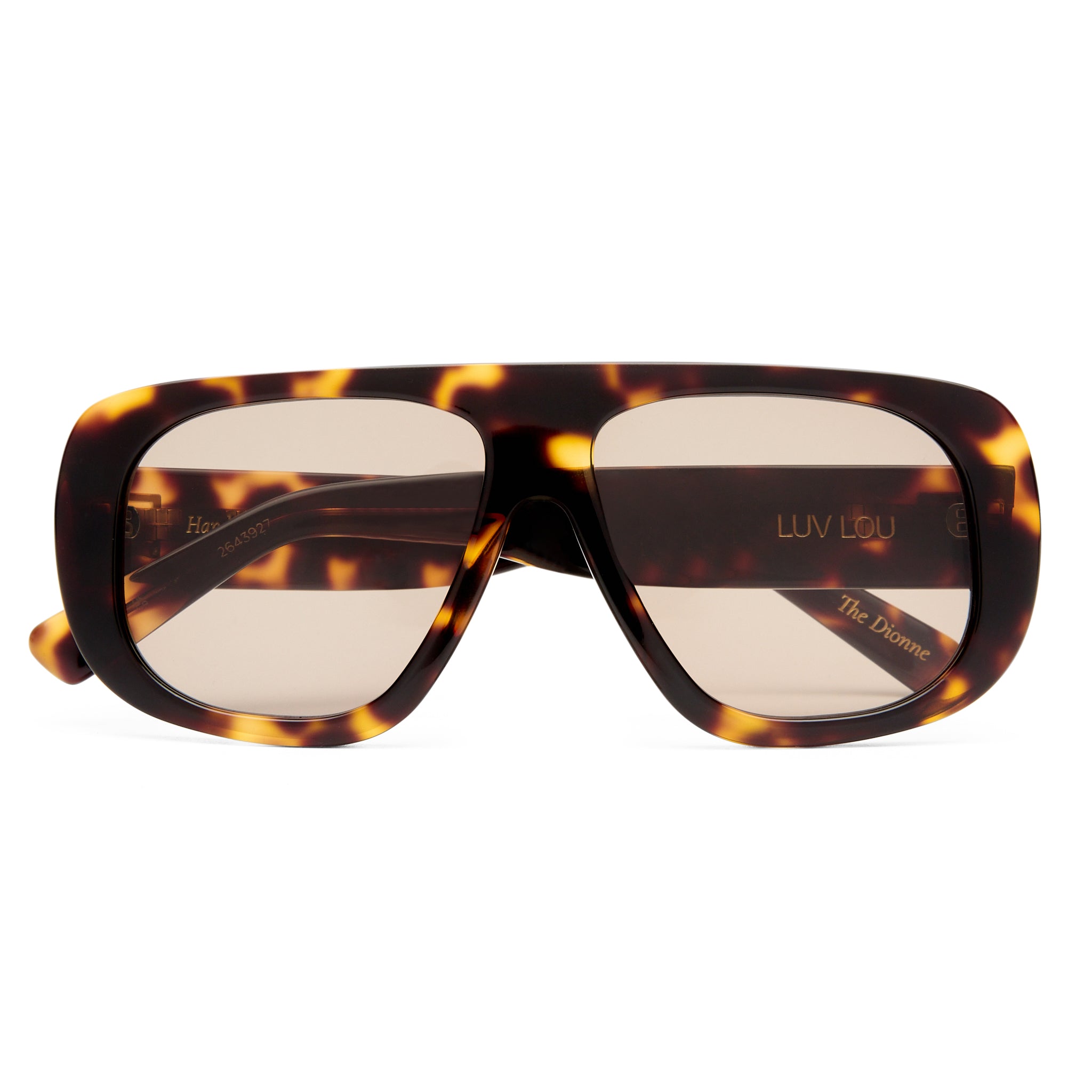Luv Lou The Dionne Crystal Tort Female Aviator Sunglasses | Eyewear Index