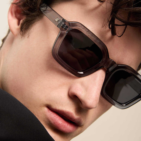 Le Specs Impossible Pewter Uni-Sex Square Sunglasses | Eyewear Index