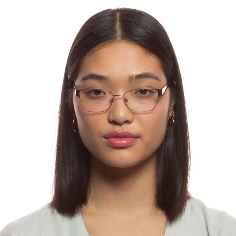 Oroton Cheyanna Rose Brown Female D-Frame Optical Frames | Eyewear Index