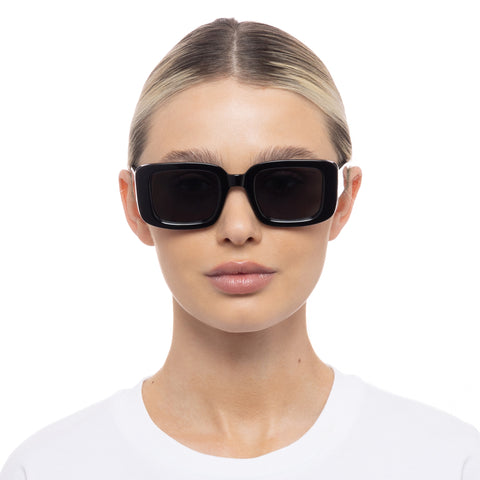 Cancer Council Sunbury Black Female Rectangle Sunglasses | Eyewear Index