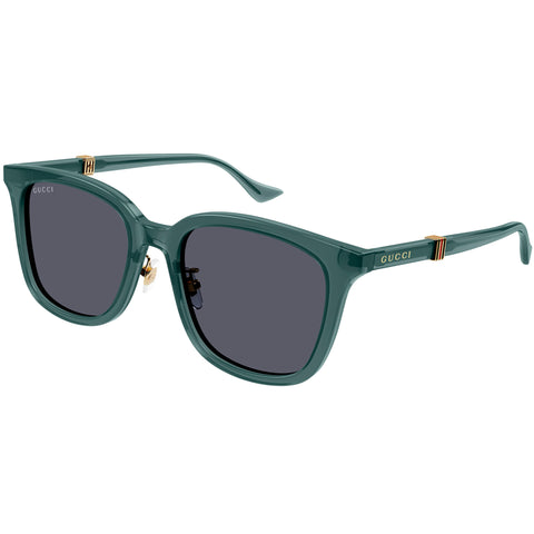 Gucci Gg1498sk Green Male Rectangle Sunglasses | Eyewear Index