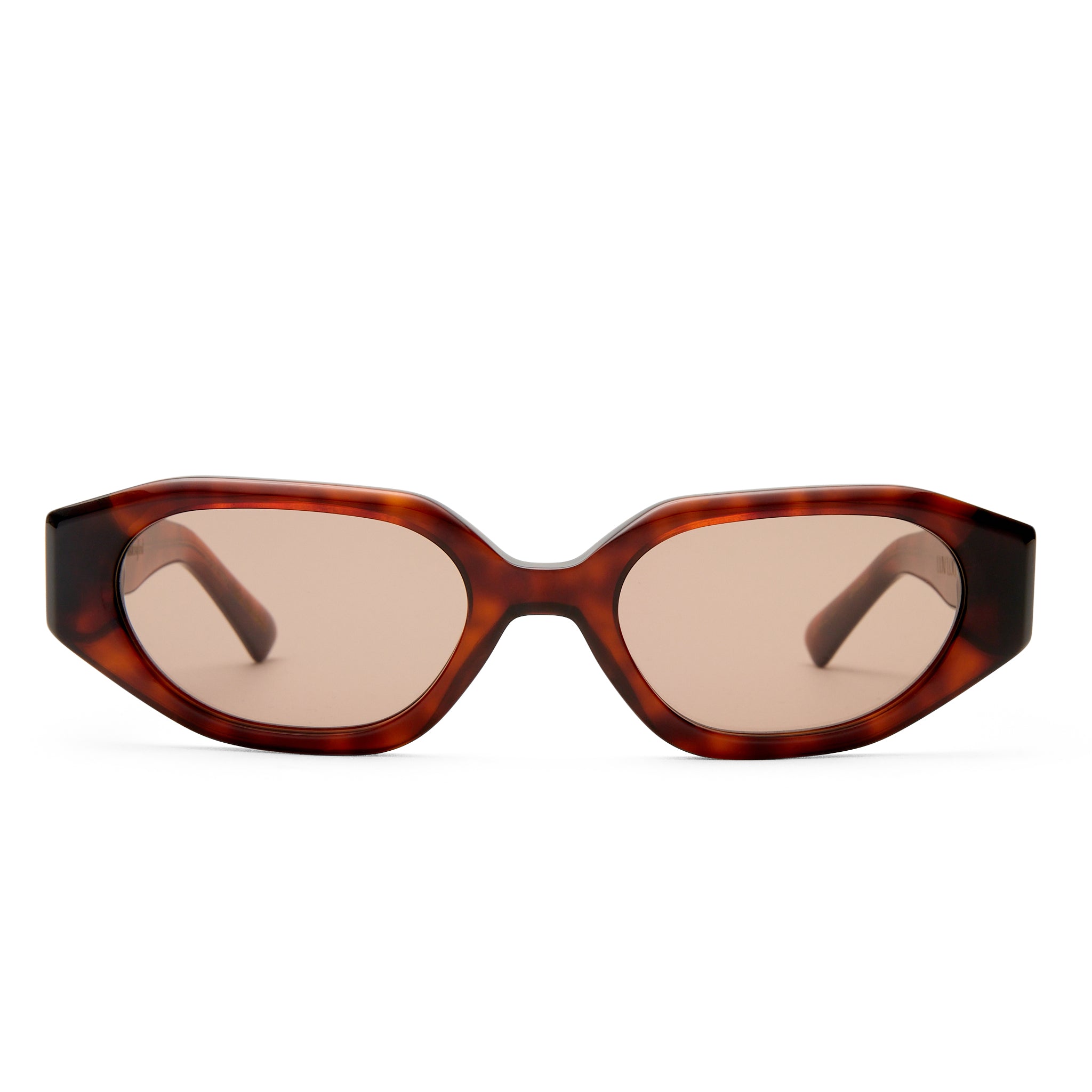 Luv Lou The Freddie Honey Tort Female Oval Sunglasses | Eyewear Index