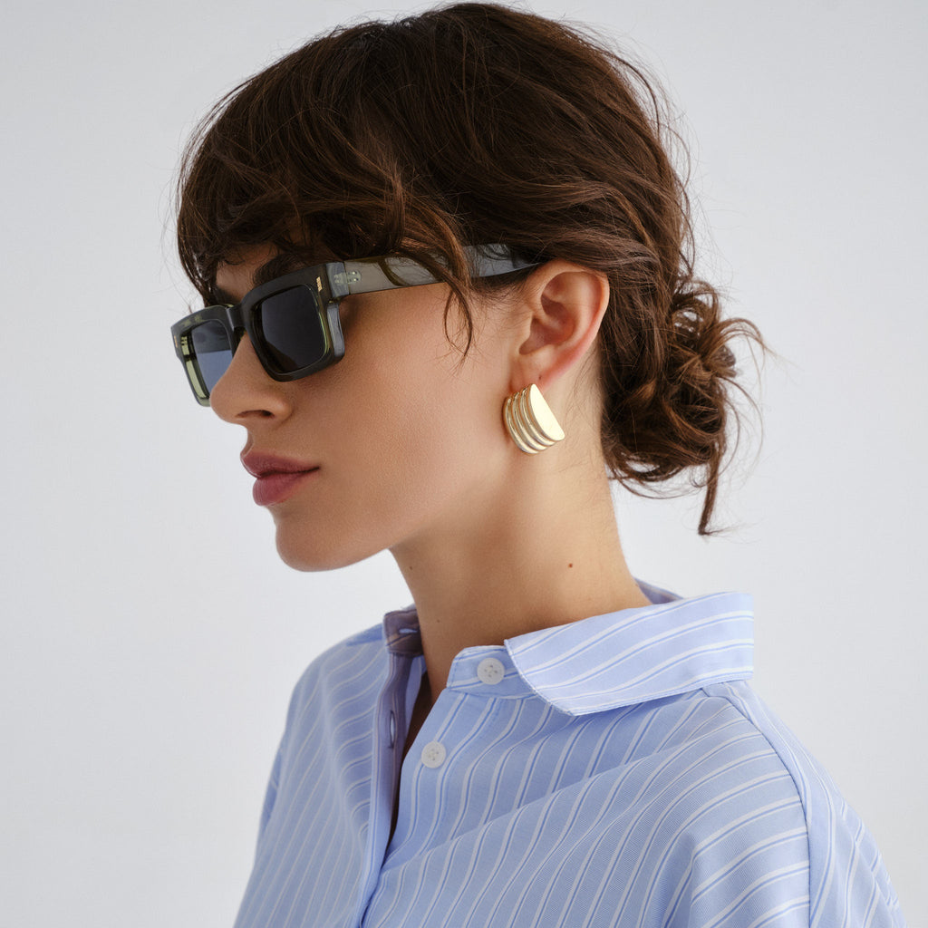 Cancer Council Austinmer Khaki Uni-Sex Rectangle Sunglasses | Eyewear Index