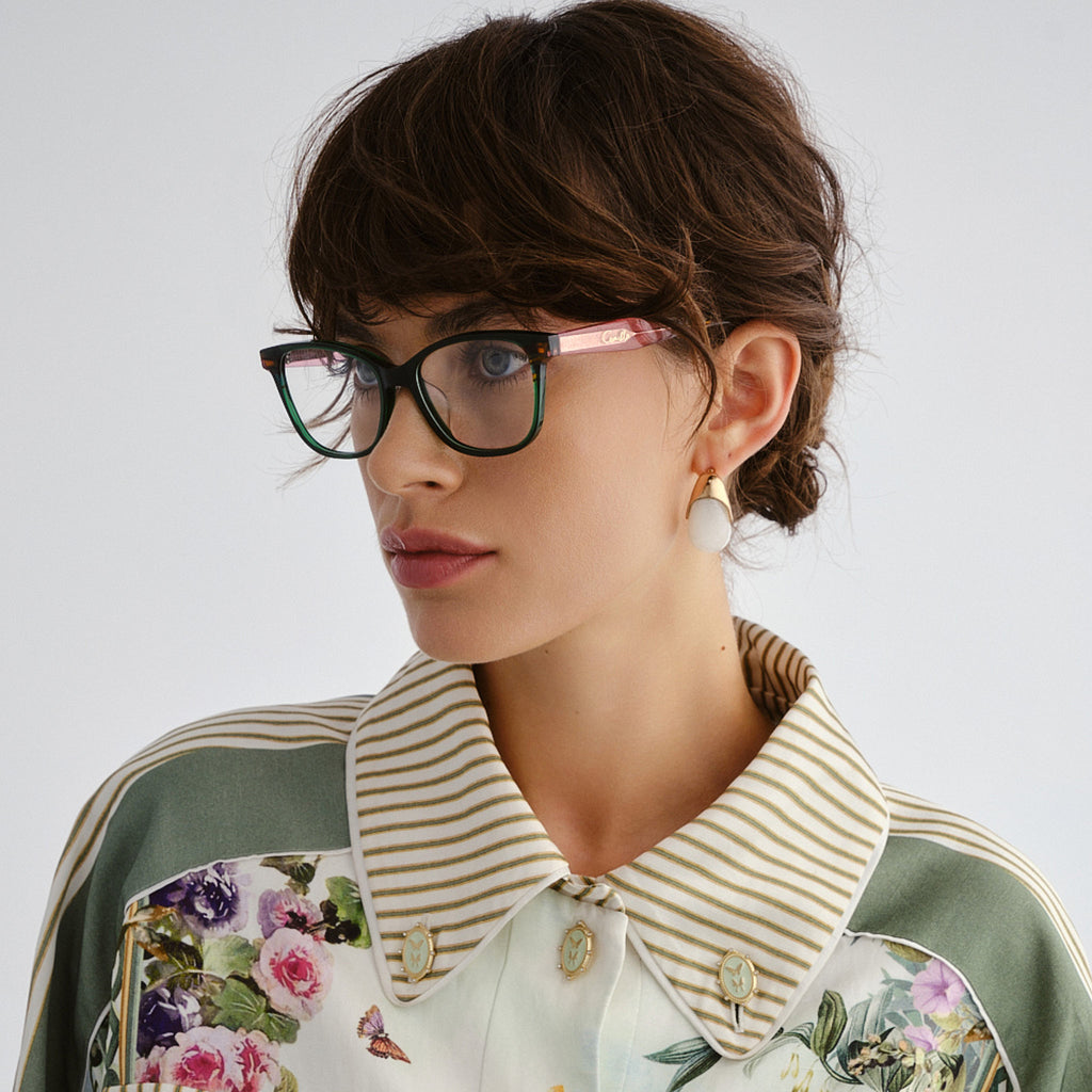 Camilla The Rehearsal Emerald Female D-Frame Optical Frames | Eyewear Index