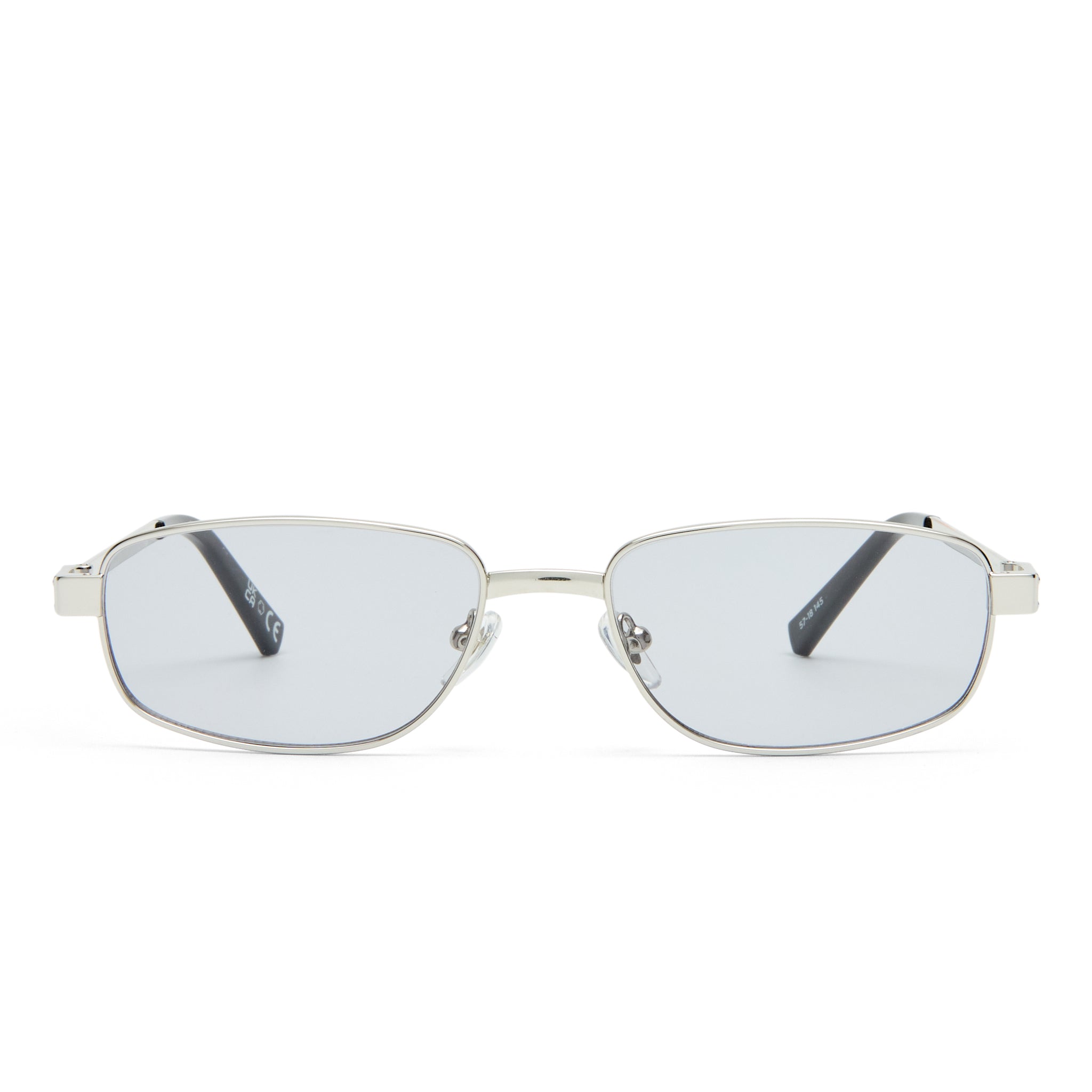 Le Specs Torrid Silver Uni-Sex Rectangle Sunglasses | Eyewear Index