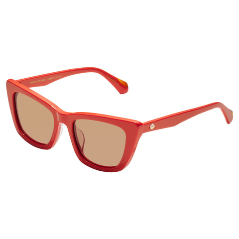 Camilla Would You Dare Tangerine Female Cat-Eye Sunglasses | Eyewear Index