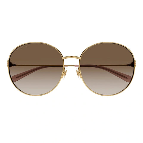 Gucci Gg1281sk Gold Female Round Sunglasses | Eyewear Index