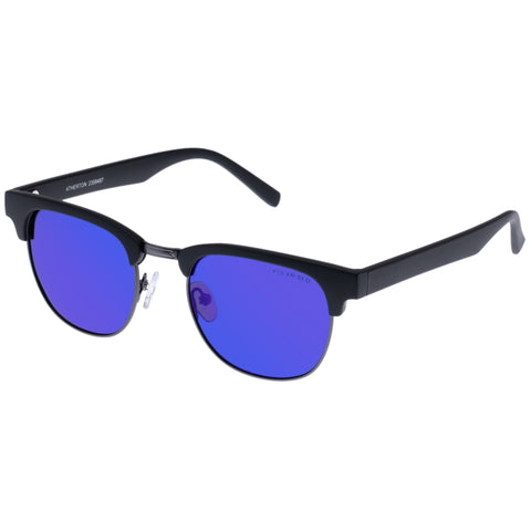 Cancer Council Atherton Matte Black Gunmetal Uni-Sex D-Frame Sunglasses | Eyewear Index