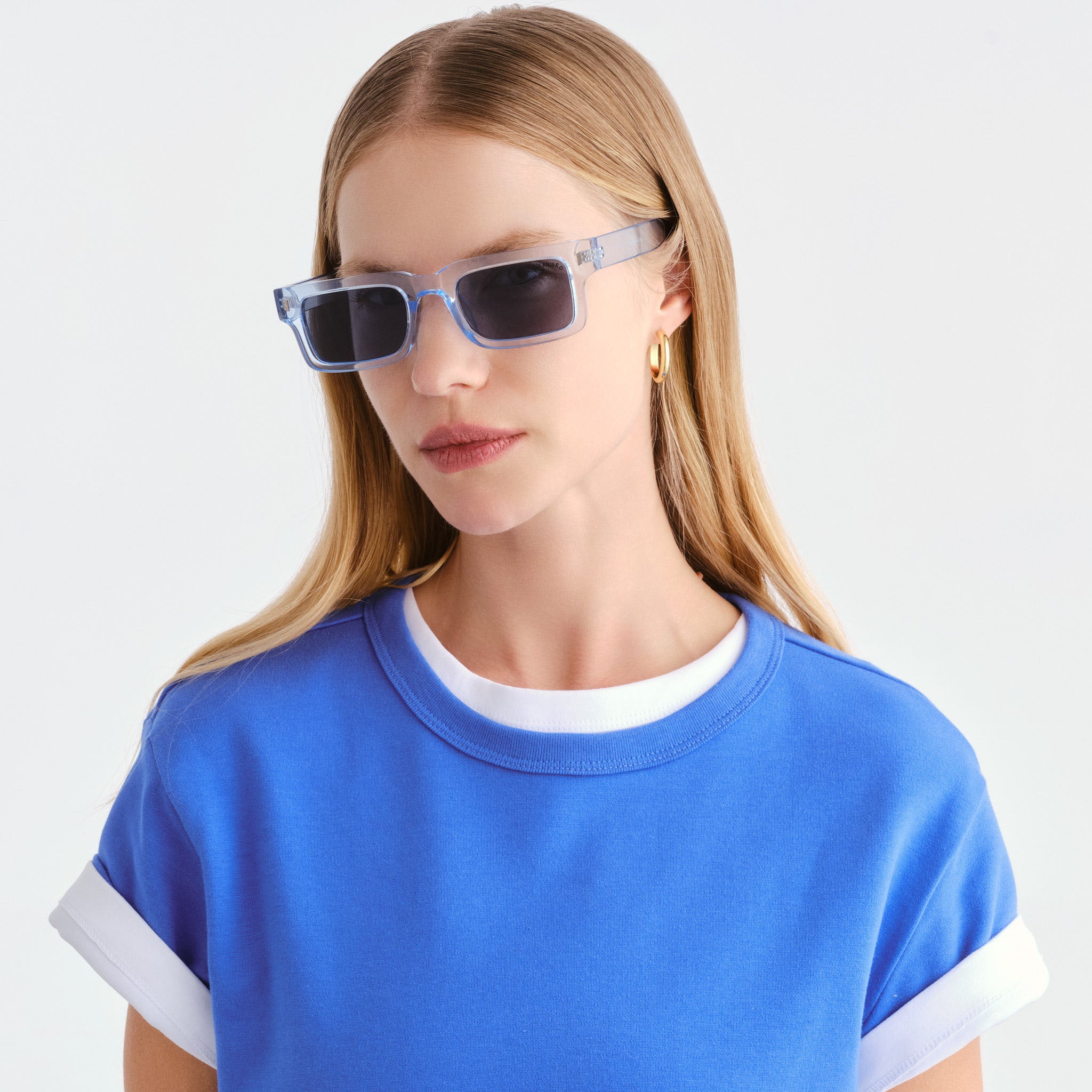 Cancer Council Austinmer Ice Blue Uni-Sex Rectangle Sunglasses | Eyewear Index