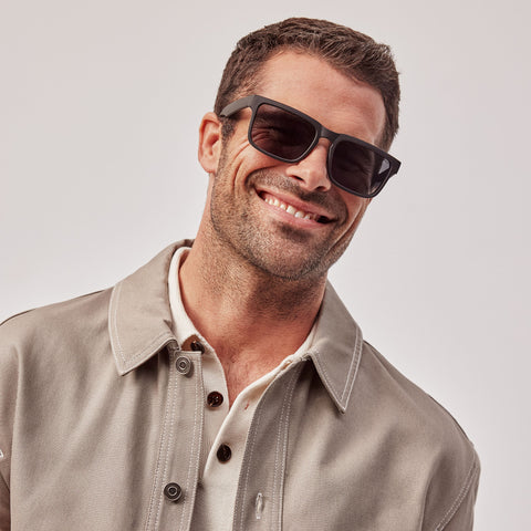 Cancer Council Homebush Kingsize Black Rubber Male D-Frame Sunglasses | Eyewear Index