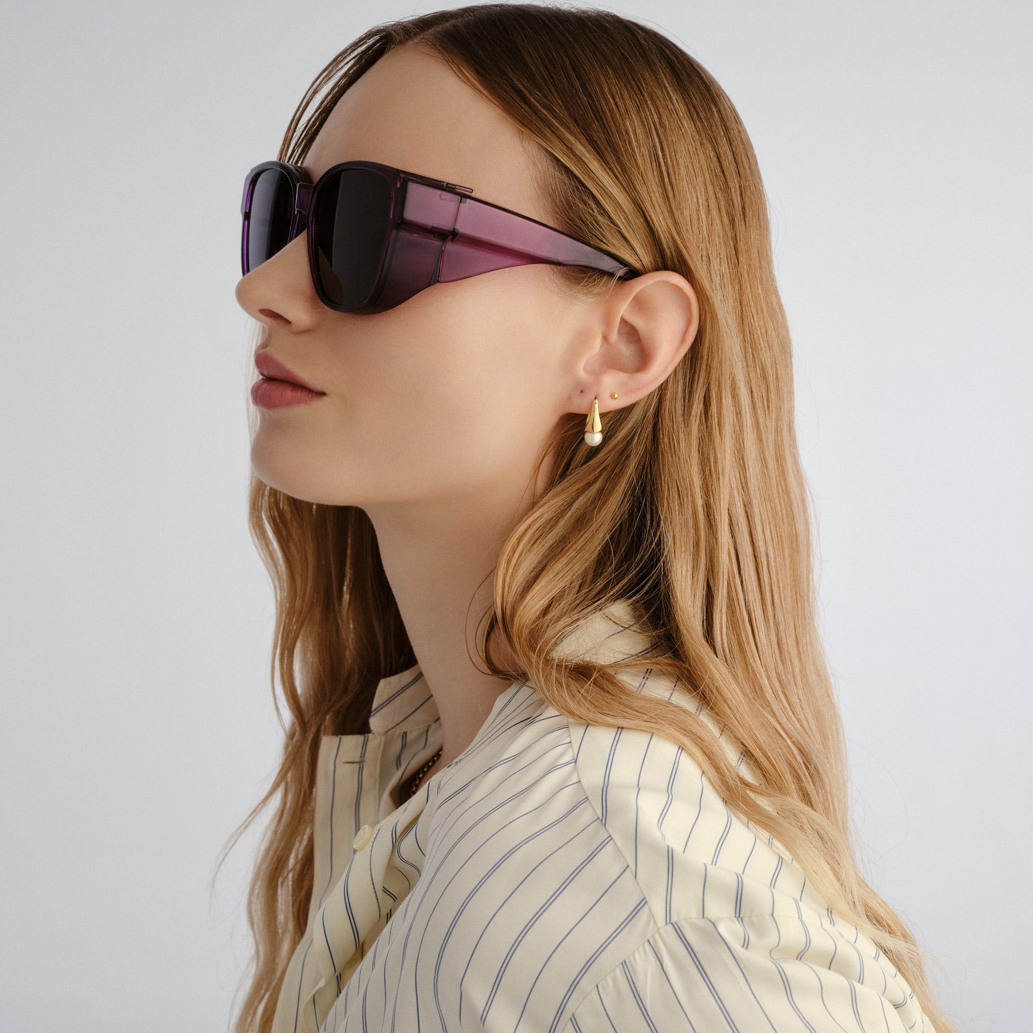 Cancer Council Dunsborough Plum Female D-Frame Sunglasses | Eyewear Index