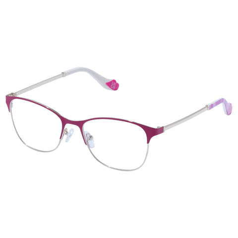 Camilla Harlequin Hot Pink Gold Female Square Optical Frames | Eyewear Index