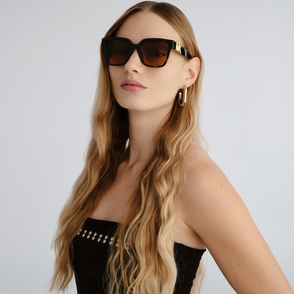 Michael Kors 2170u Karlie 390818 Blackdark Tortoise Female Cat-Eye Sunglasses | Eyewear Index
