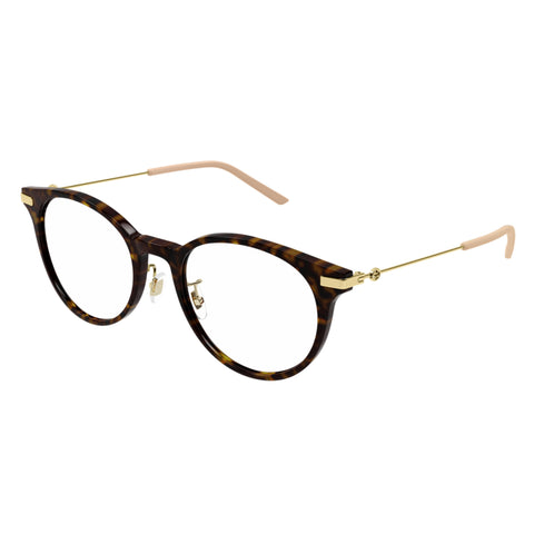 Gucci Gg1199oa Havana Female Round Optical Frames | Eyewear Index